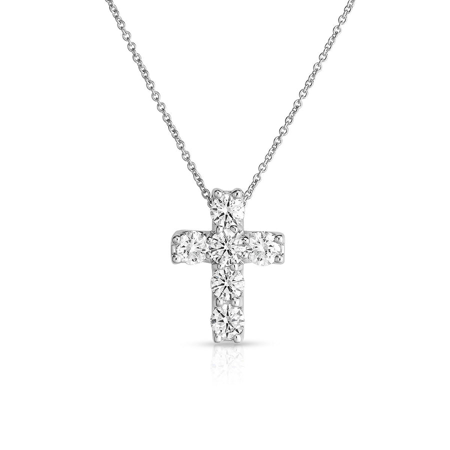 Diamond Square Cross Pendant