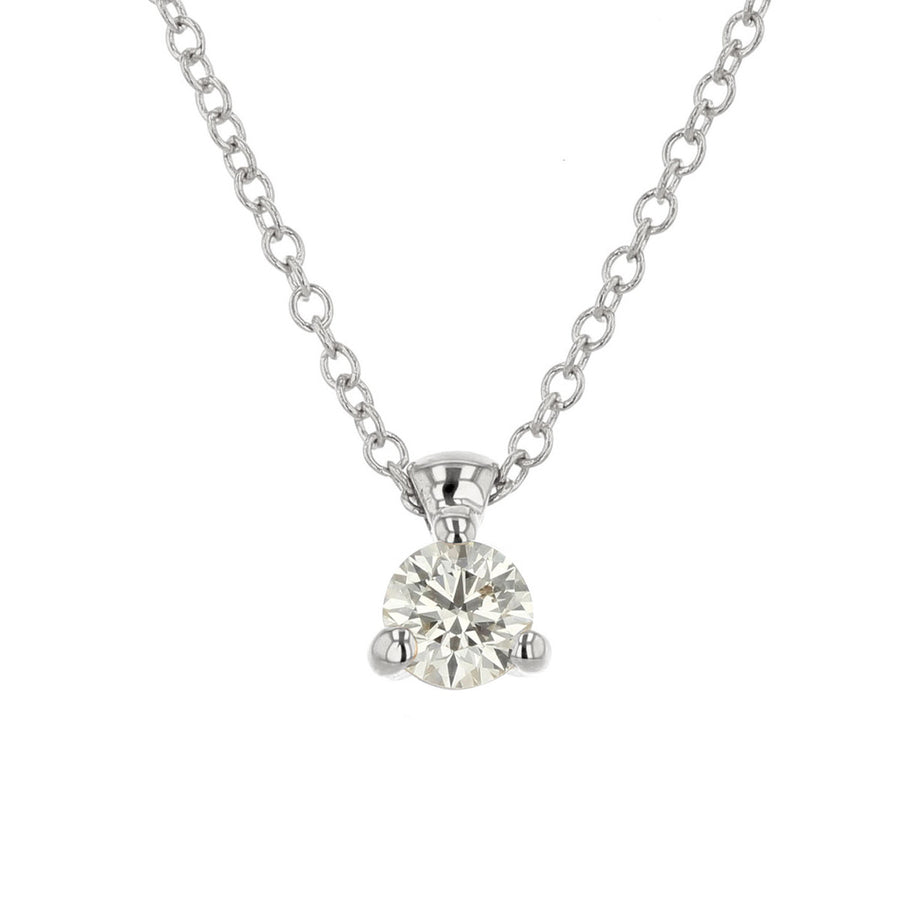 HOF Classic 3 Prong Solitaire Pendant