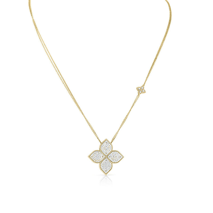 18K Yellow Gold New Barocco Station Necklace