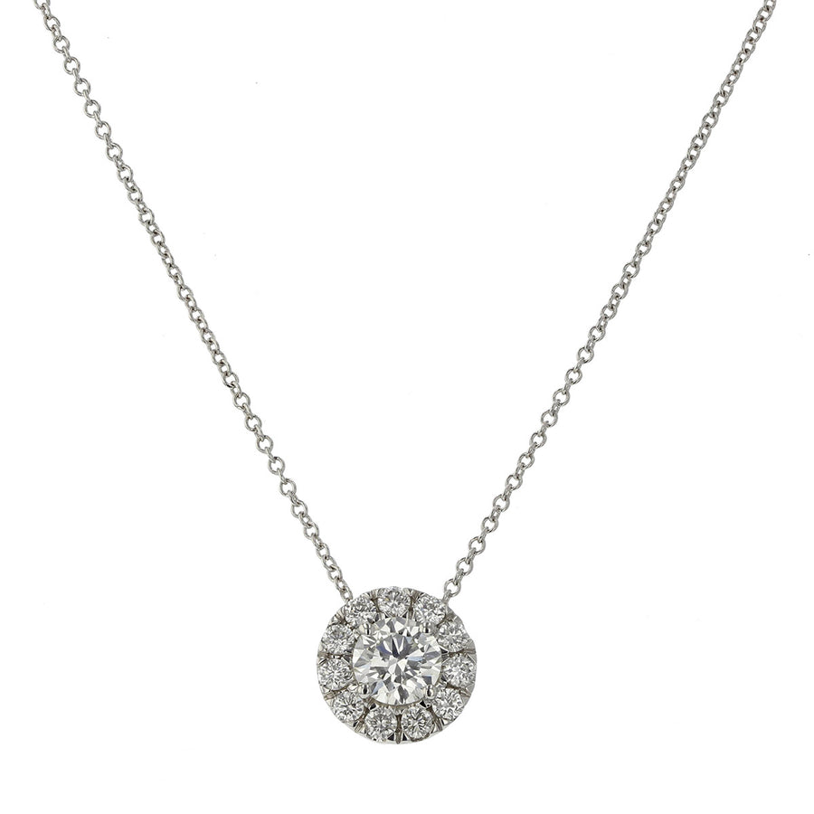 Diamond Halo Pendant