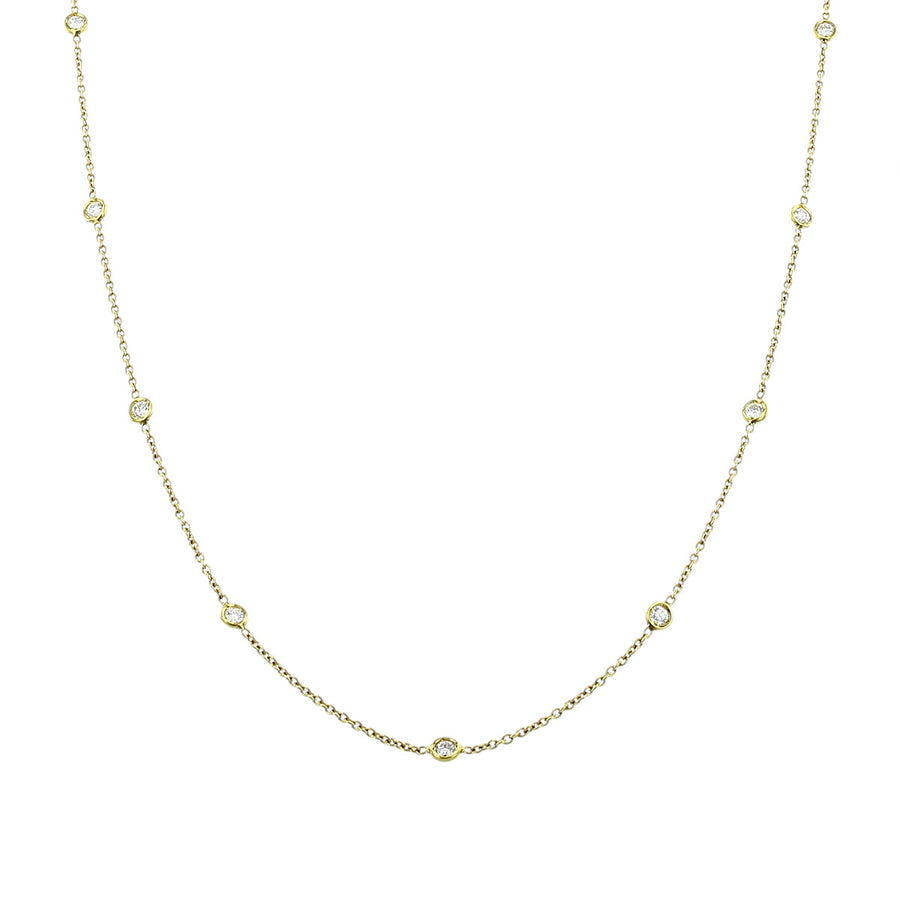 Necklace with 24 Diamond Stations