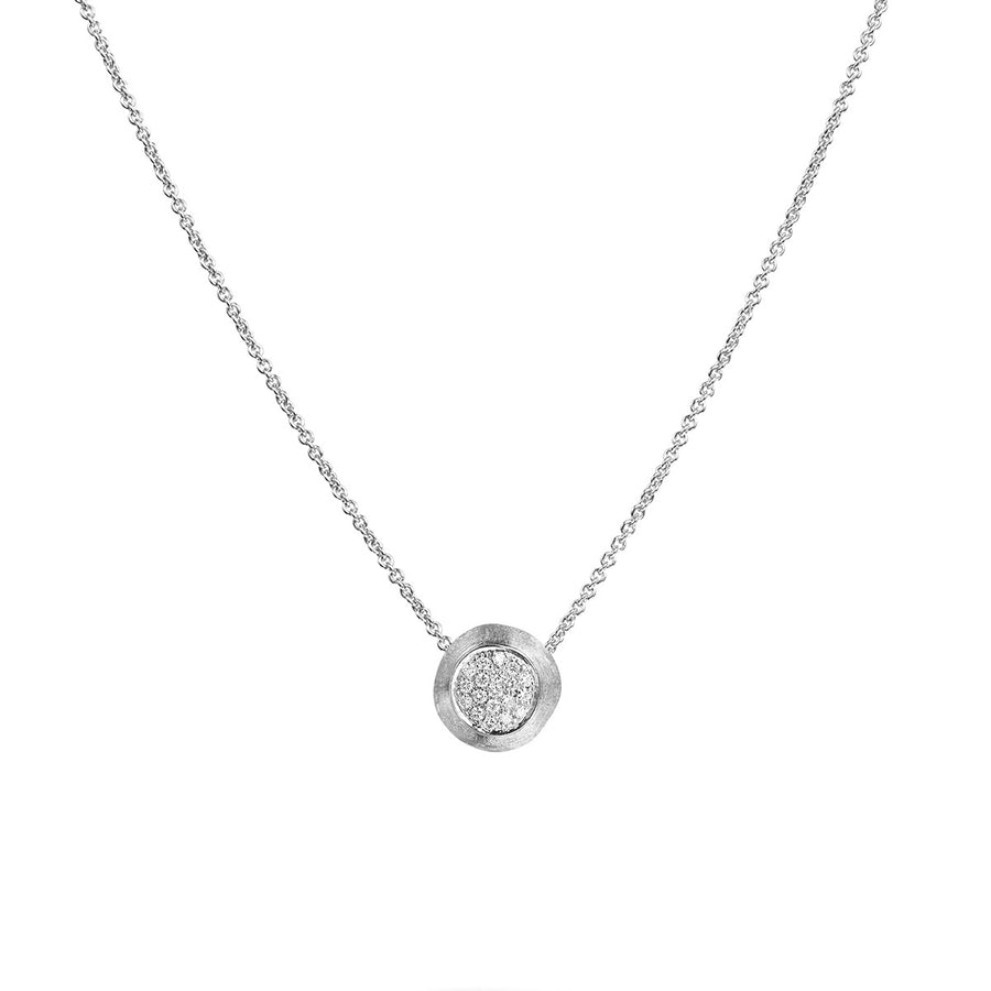 18K White Gold and Diamond Pendant