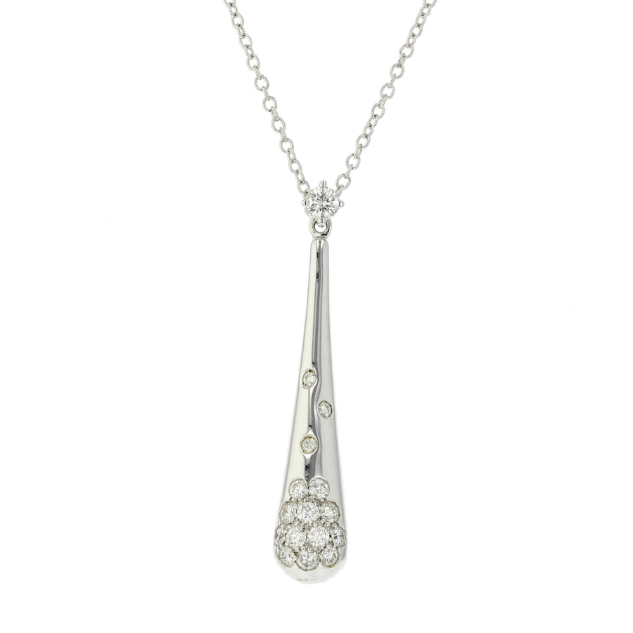 Modern Diamond Pendant on Chain