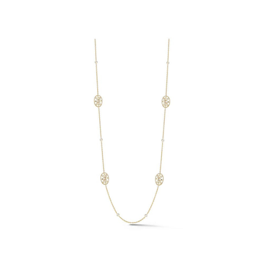 Diamond Amulet Chain Necklace