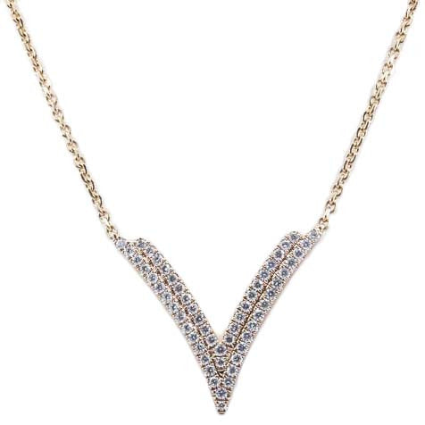 Precious Pastel Double V Diamond Pendant