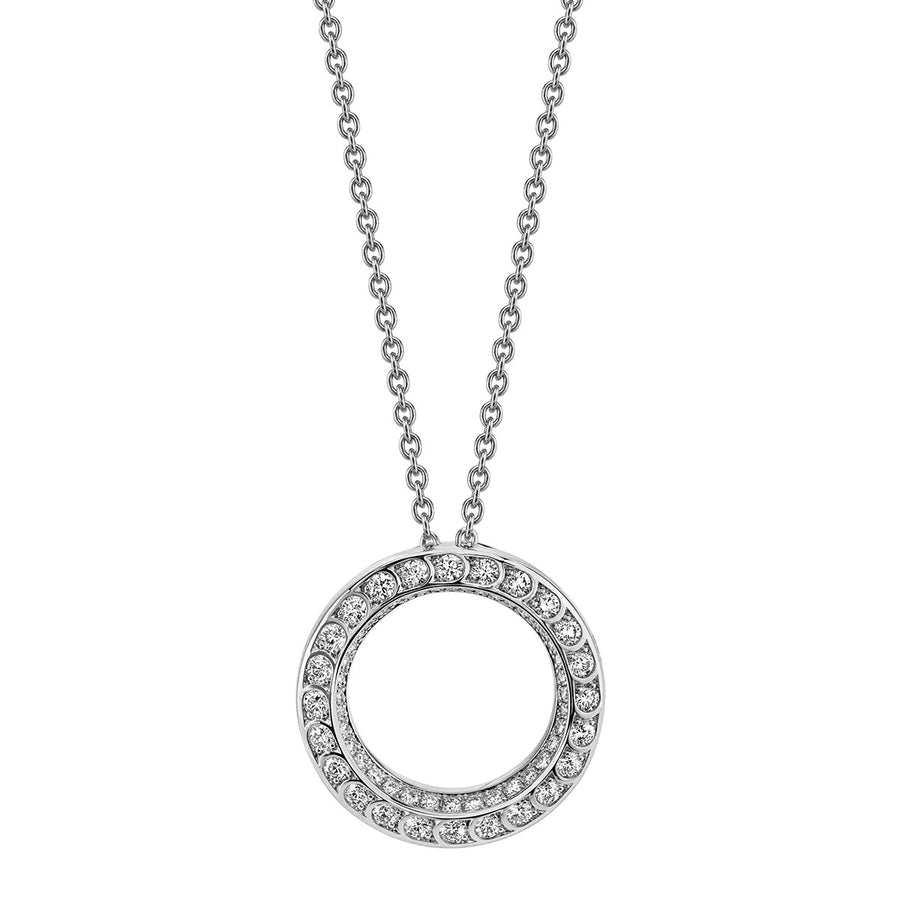 Scallop Artisan Pave Diamond Small Pendant