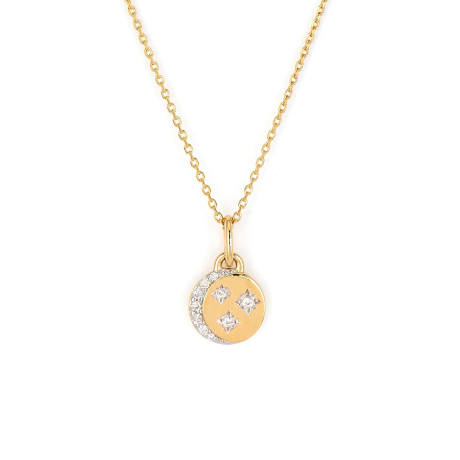 Starry Diamond Sky Mini Coin Necklace