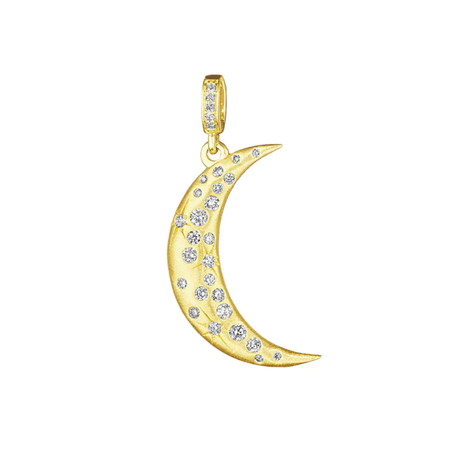 Galaxy Crescent Moon Medallion