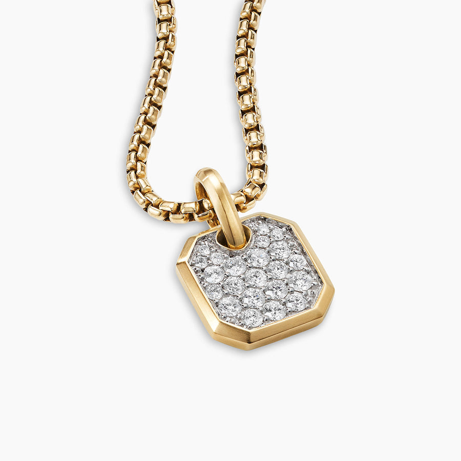 Roman Amulet 18K Yellow Gold with Diamonds without Chain