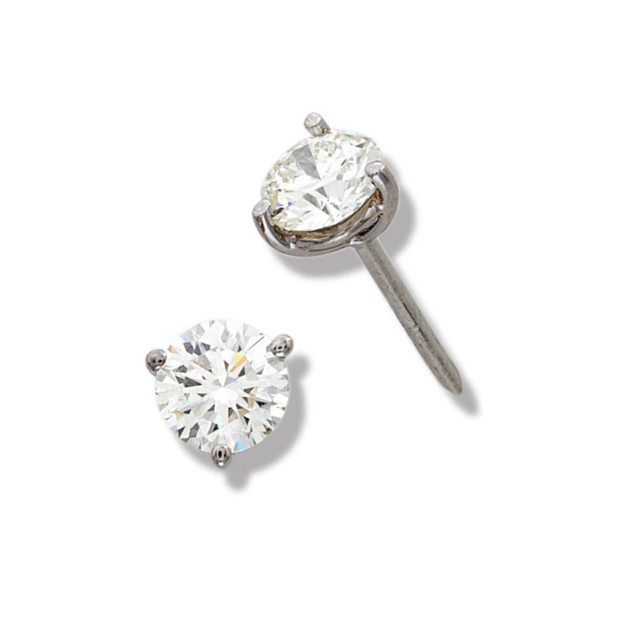 Platinum Diamond Stud Earrings