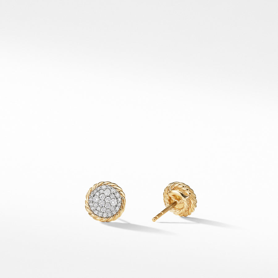 Chatelaine Earrings with Diamonds in Gold