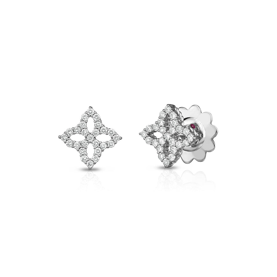 Princess Flower Small Earring with Diamonds