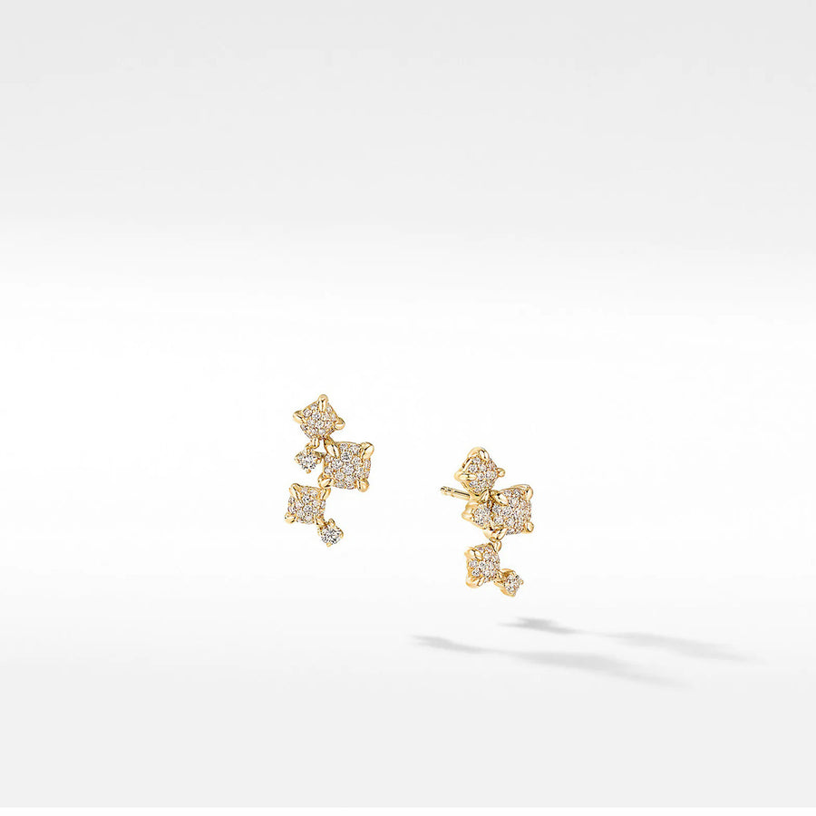 Precious Chatelaine Climber Earrings with Yellow Diamonds in 18K Gold