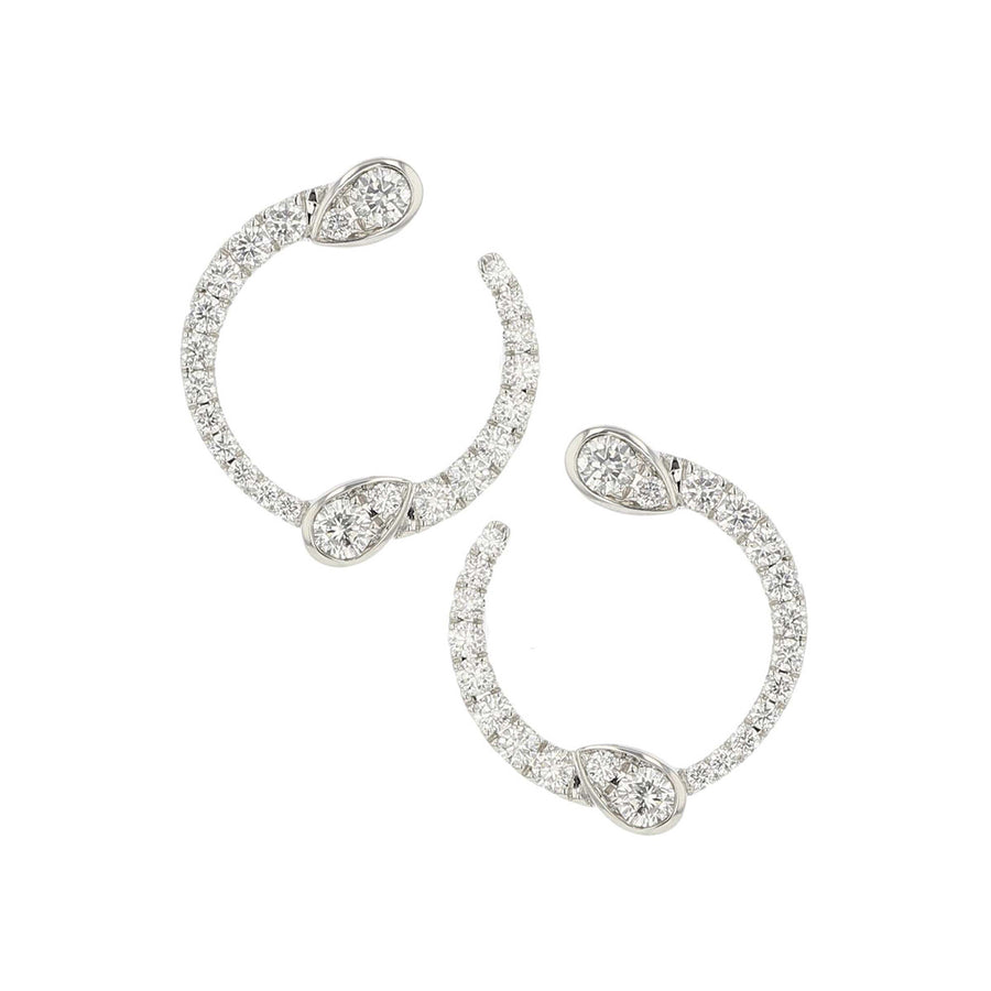 Eclipse Yin and Yang Diamond Earrings