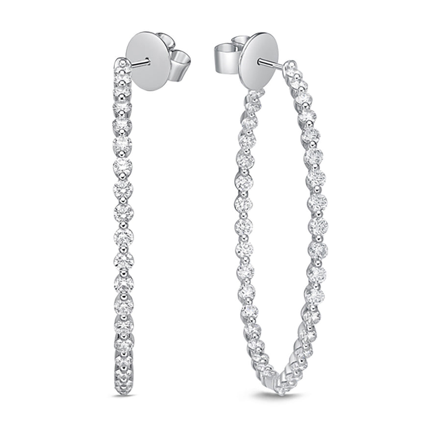 Aura Diamond Hoops