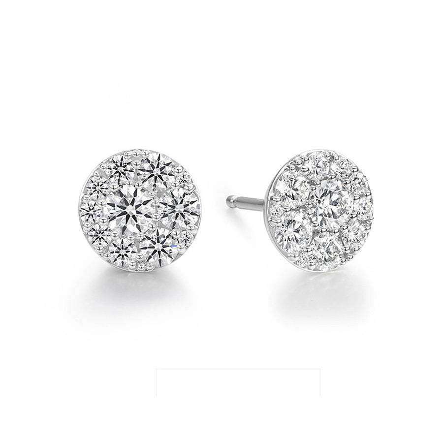 Tessa Diamond Circle Earrings