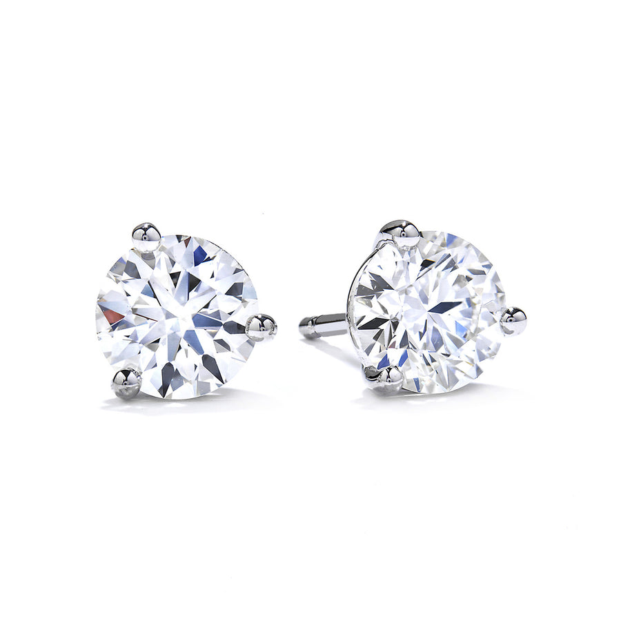 Hearts on Fire 3-Prong Stud Earrings
