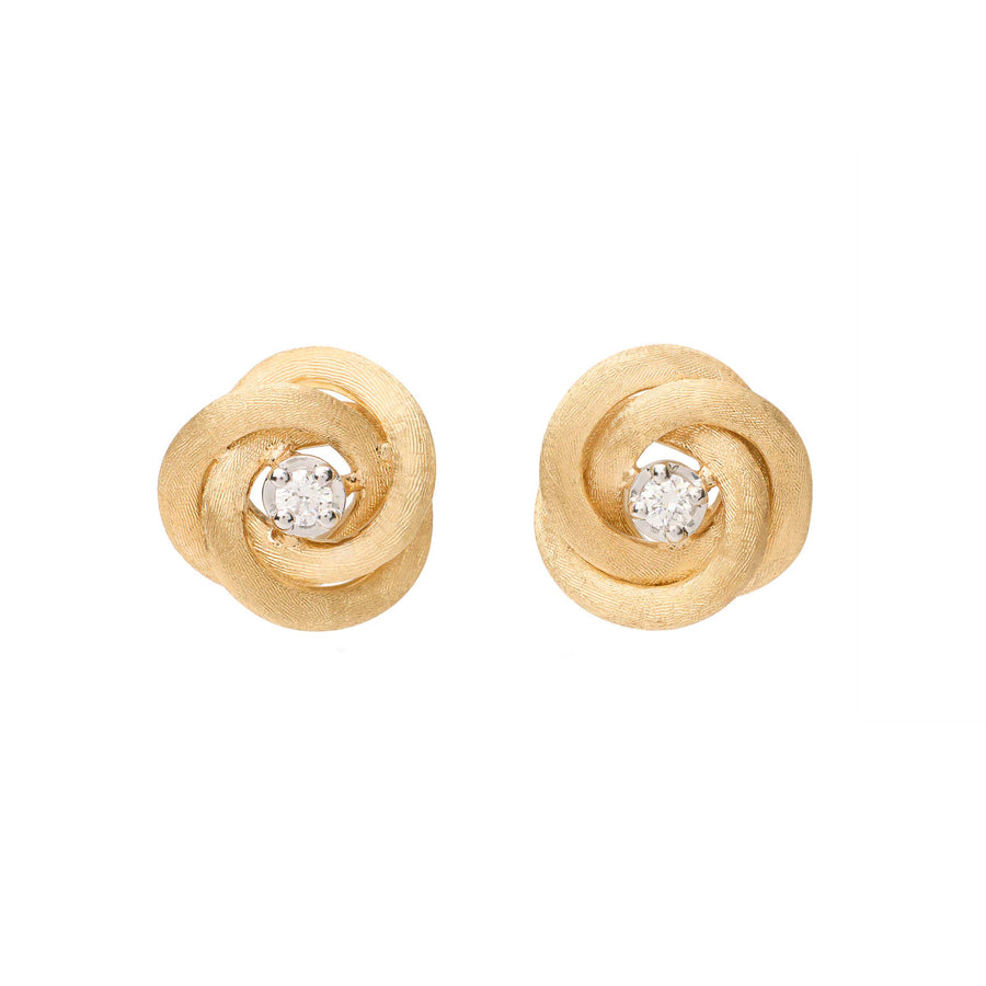 Jaipur Collection 18K Yellow Gold and Diamond Stud Earrings