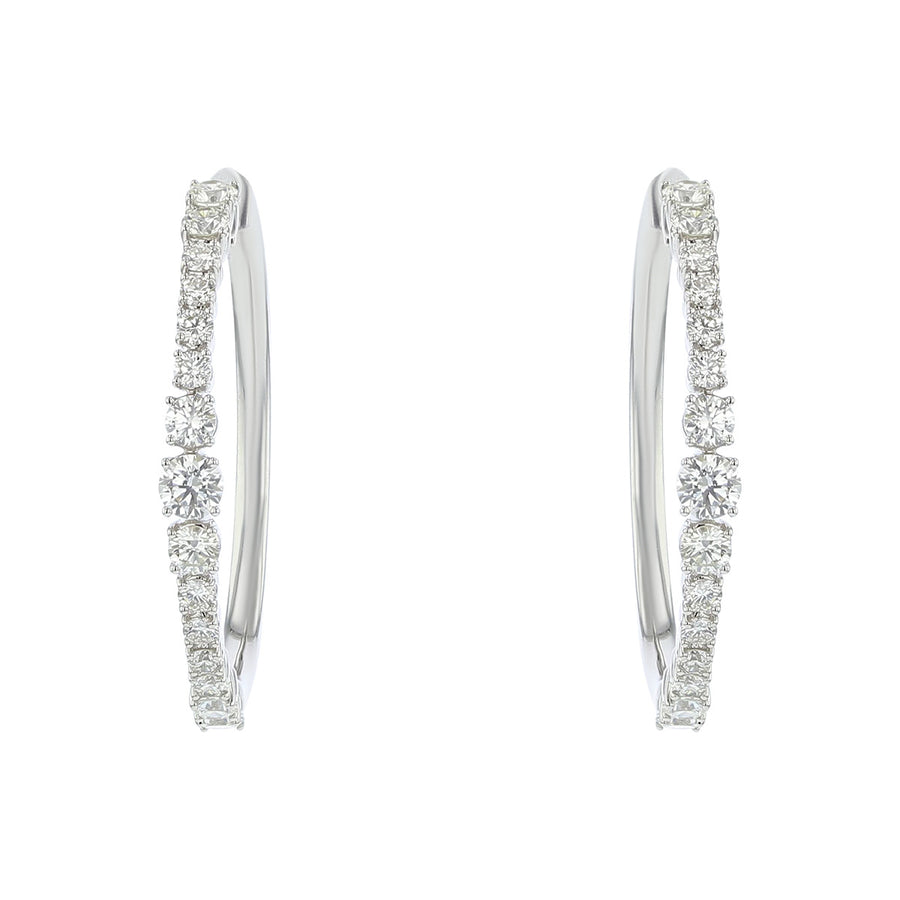 Wave Hoop Earrings