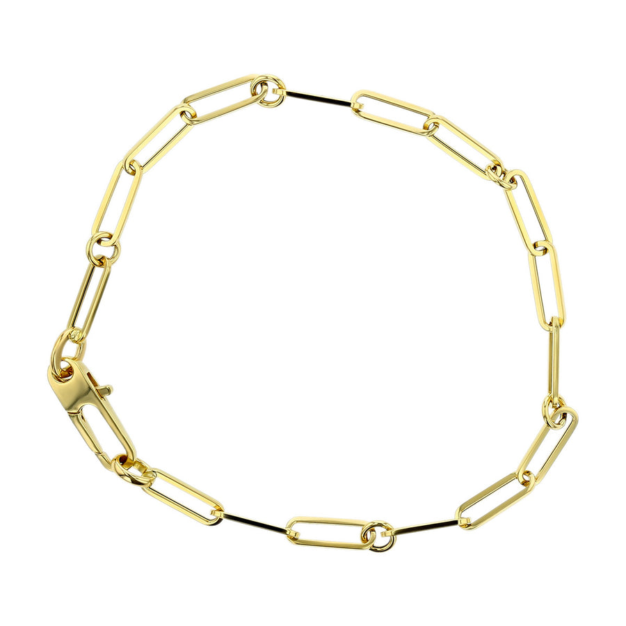 18K Oval Link Bracelet