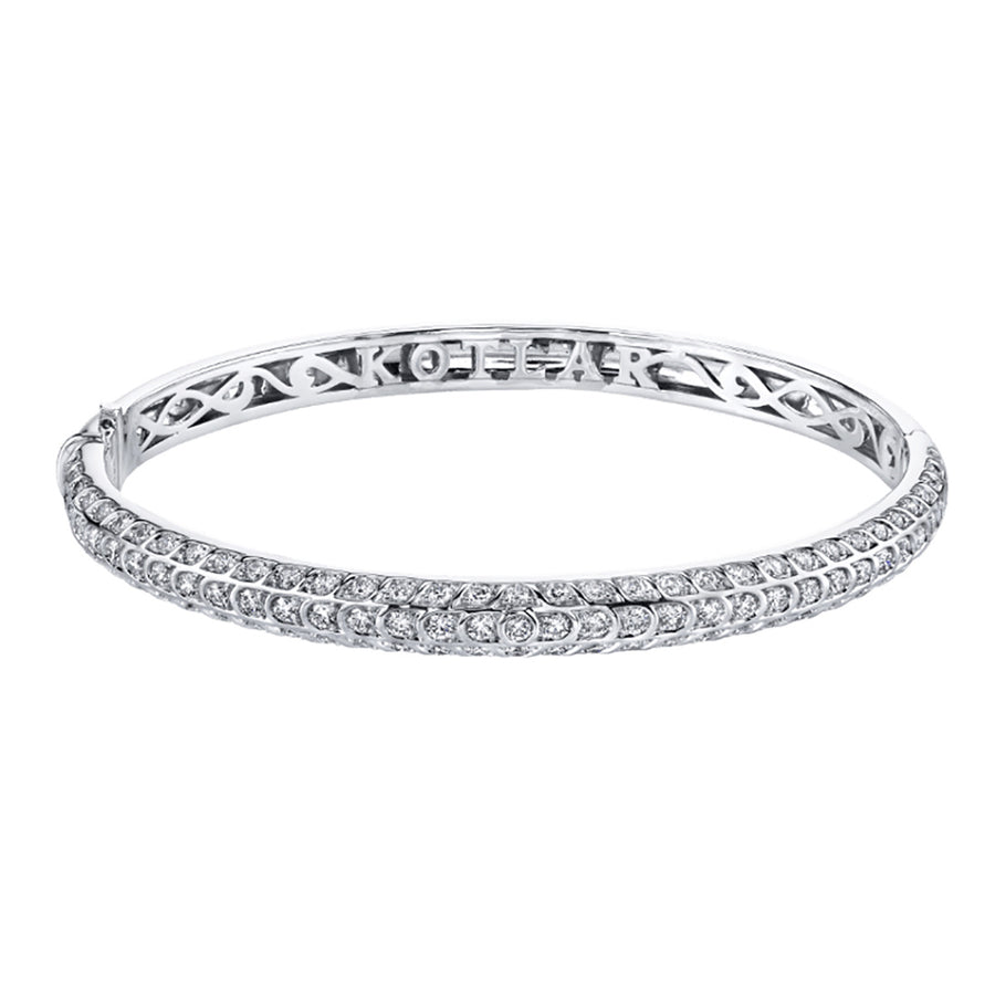 Halfway Artisan Pave Diamond Bangle