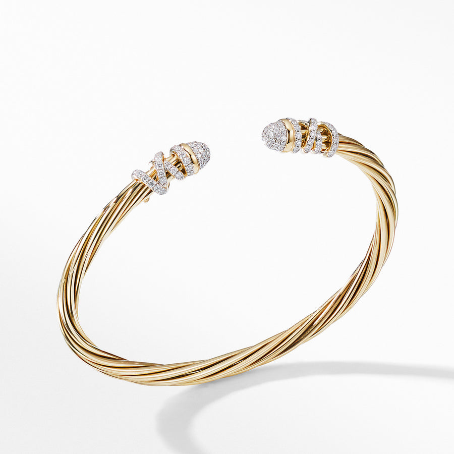 Helena End Station Bracelet in 18K Yellow Gold with Diamonds