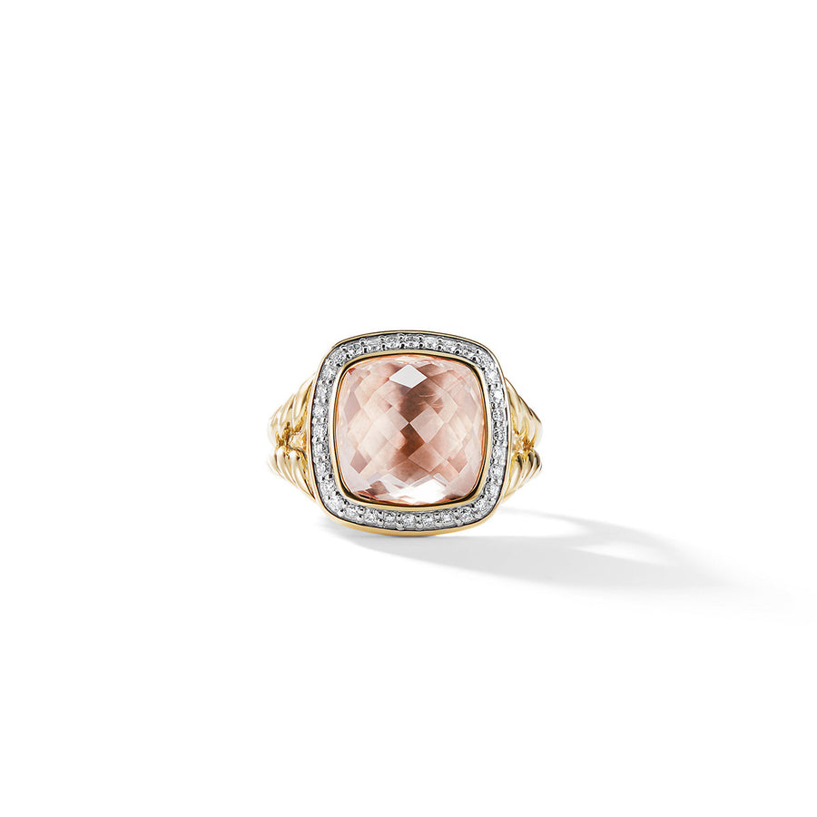 Ring with Morganite and Diamonds