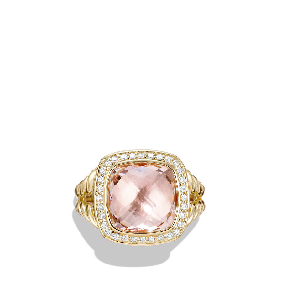 Ring with Morganite and Diamonds
