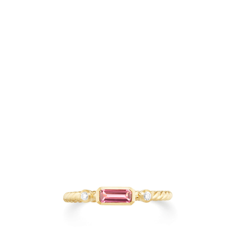 Novella Ring in Pink Tourmaline with Diamonds