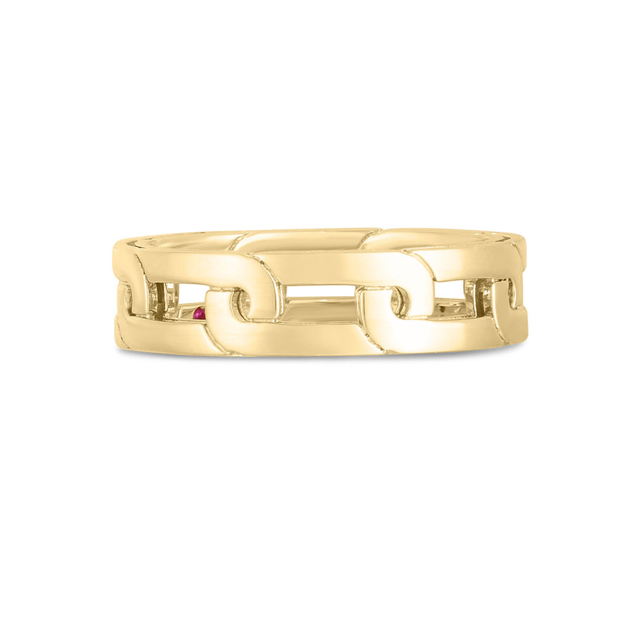 18K Yellow Gold Navarra Slim Ring Band