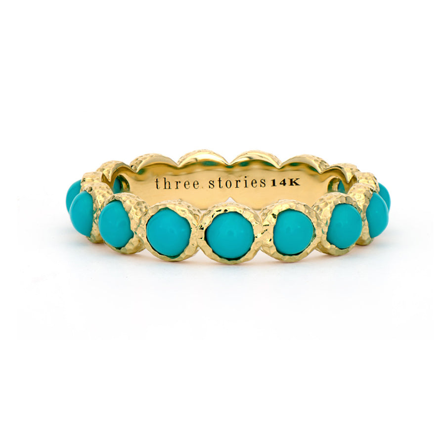 Classic Gold and Turquoise Band