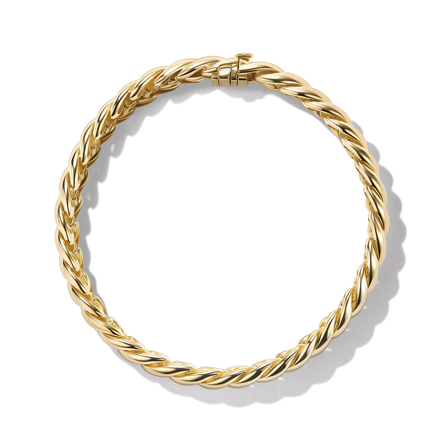 Sculpted Cable Bracelet in 18K Yellow Gold