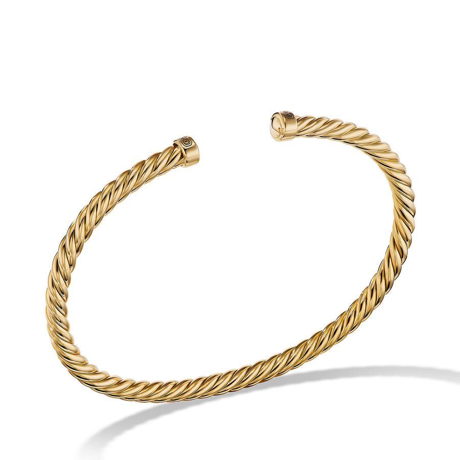 Cable Cuff Bracelet in 18K Yellow Gold
