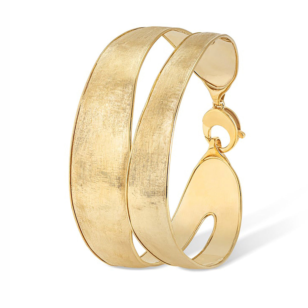 18K Yellow Gold Medium Split Bangle | Schwarzschild Jewelers