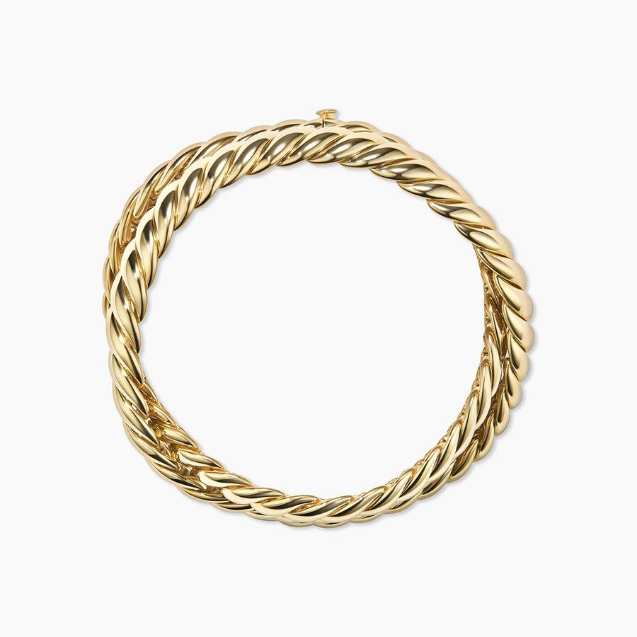 Sculpted Cable Triple Wrap Bracelet