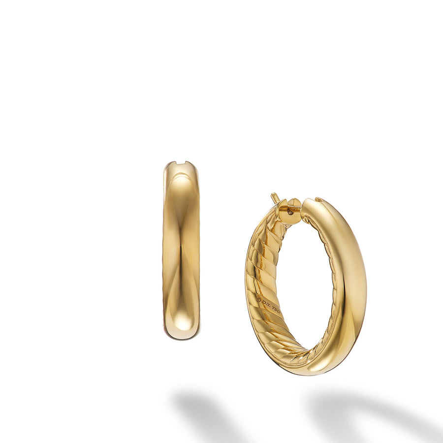 DY Mercer Hoop Earrings in 18K Yellow Gold