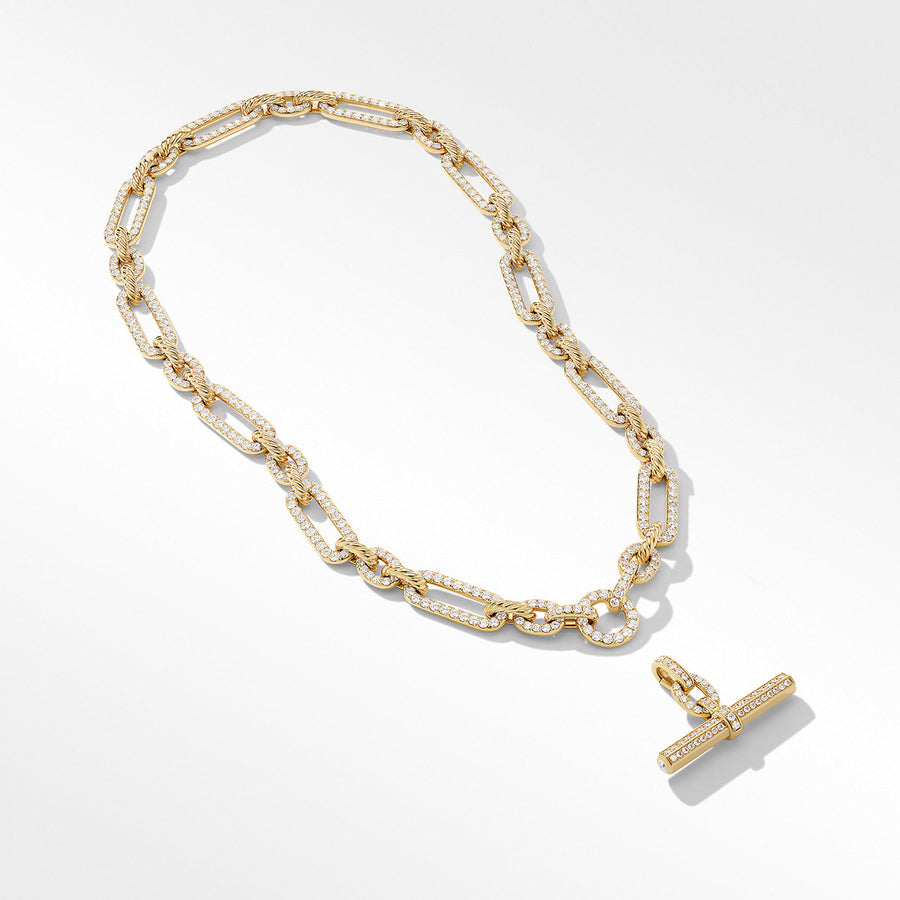 Lexington Pendant in 18K Yellow Gold with Full Pave Diamonds