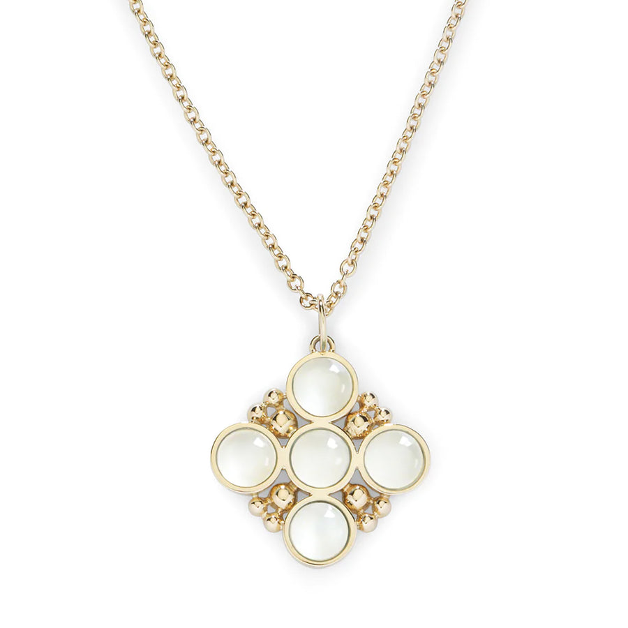 Bubbles Classic Chain Necklace with Moonstone