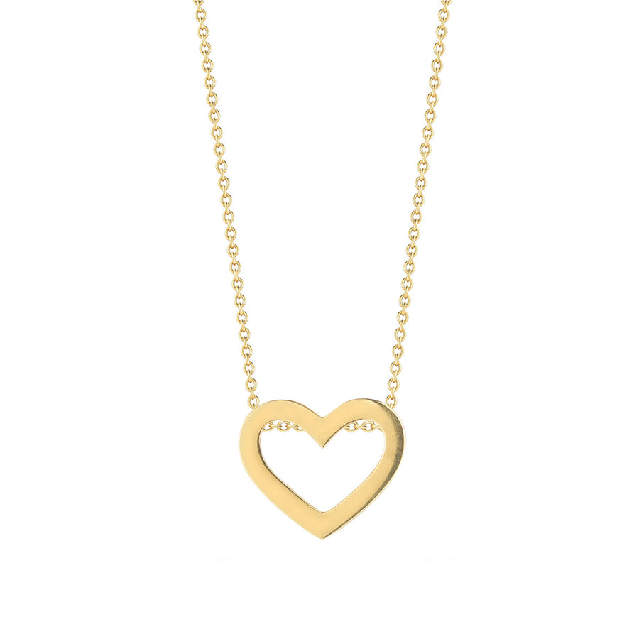 18K Yellow Gold Tiny Treasures Heart Necklace