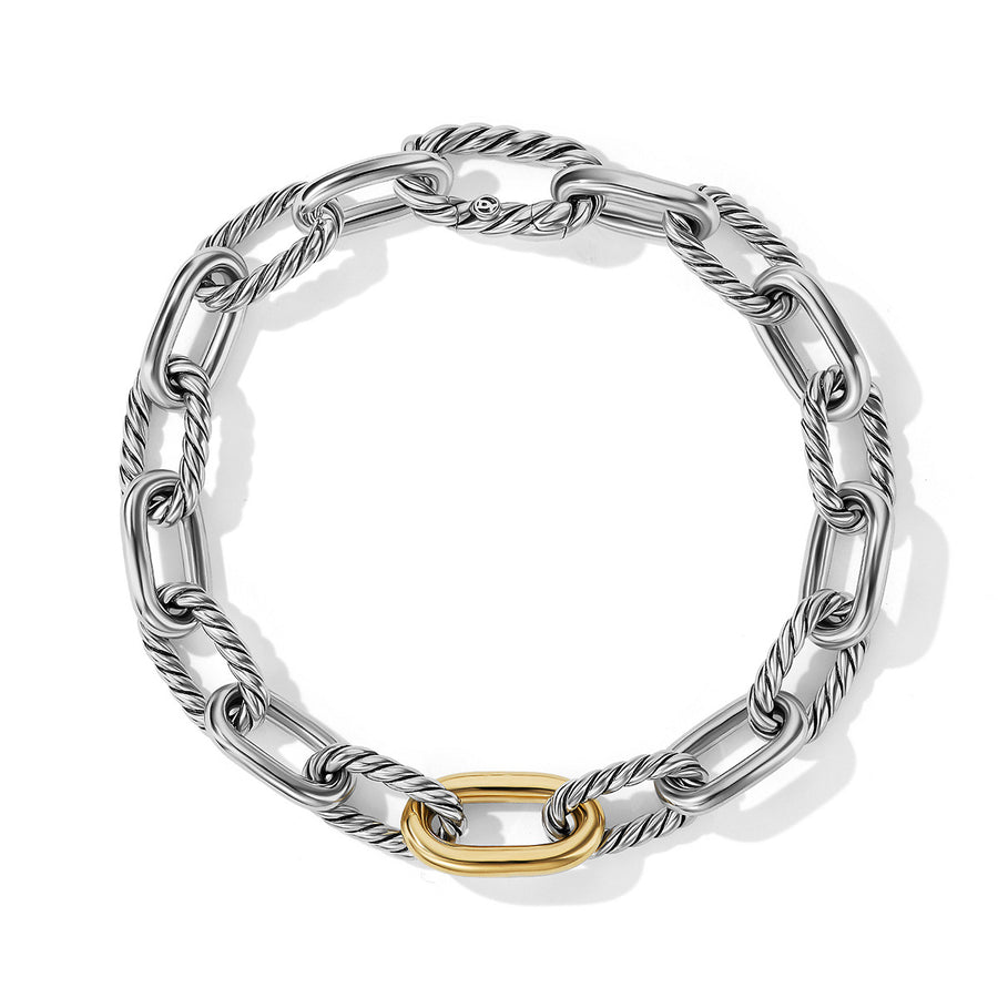 DY Madison Chain Bracelet with 18K Yellow Gold