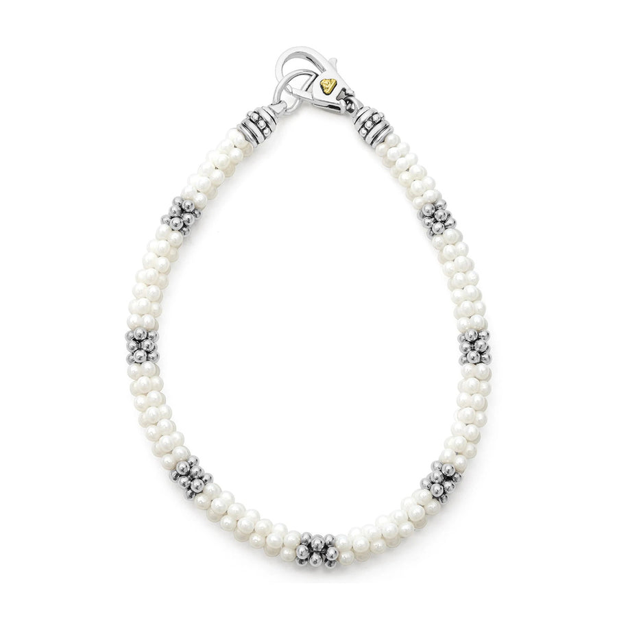 Seven Silver Station Ceramic Bracelet