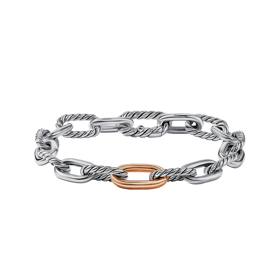 DY Madison Chain Bracelet with 18K Rose Gold