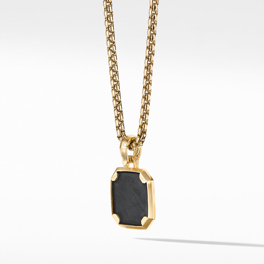 Petrvs Horse Pendant with Black Onyx and 18K Yellow Gold