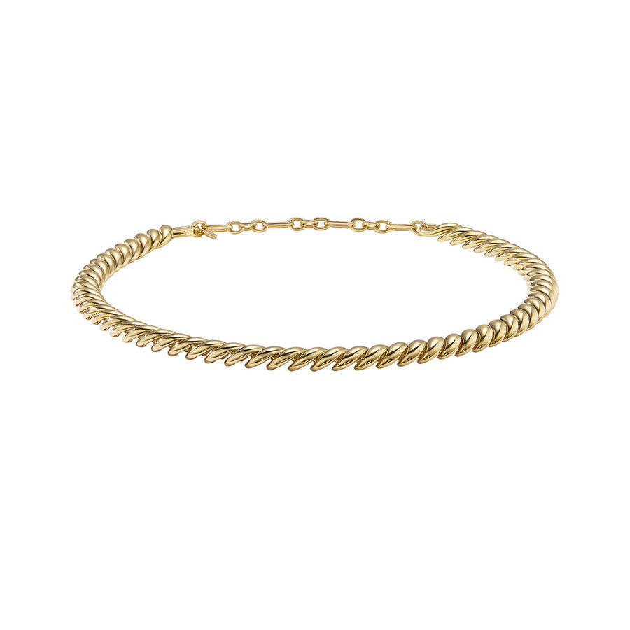 Sculpted Cable Necklace in 18K Yellow Gold