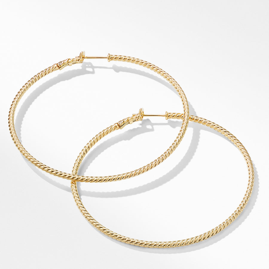 Cable Classics Hoop Earrings in Gold