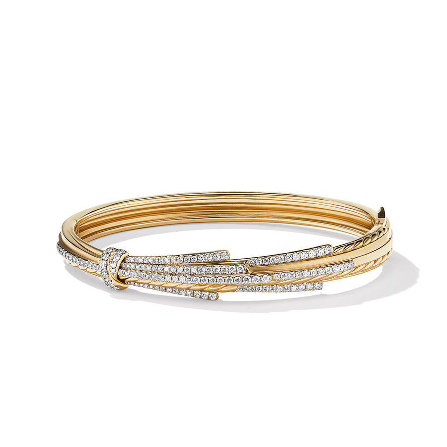 Angelika Bracelet in 18K Yellow Gold with Pave Diamonds