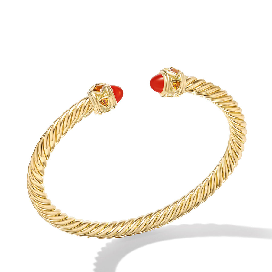 Renaissance Bracelet in 18K Yellow Gold with Carnelian and Citrine