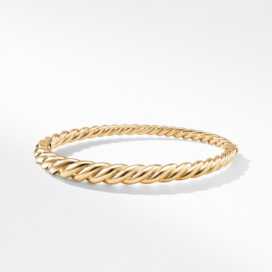 Pure Form Cable Bracelet in 18K Gold, 6mm