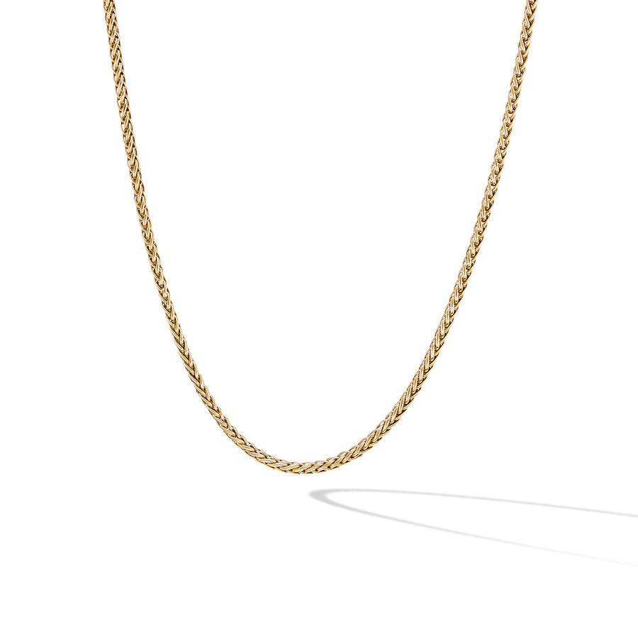 Wheat Chain Necklace in 18K Yellow Gold