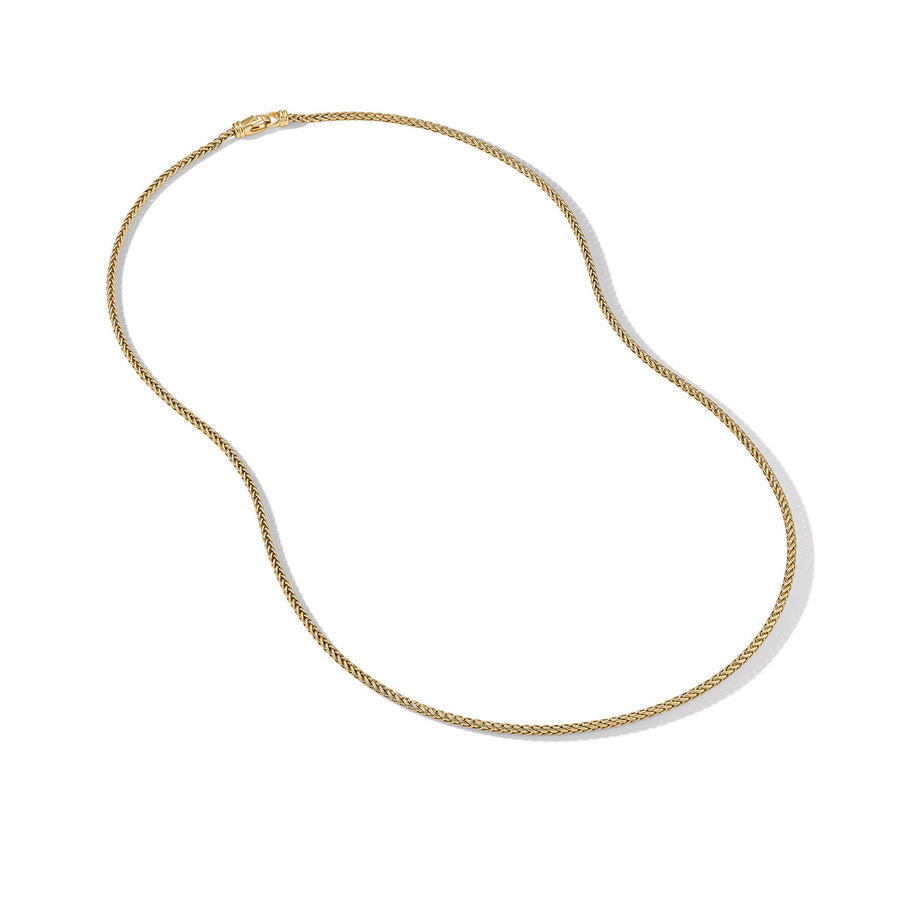 Wheat Chain Necklace in 18K Yellow Gold